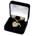 Set 42 – CZ Heart Lock & Key Set