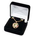 Set 44 – CZ Multicolored Heart & Flowers Set
