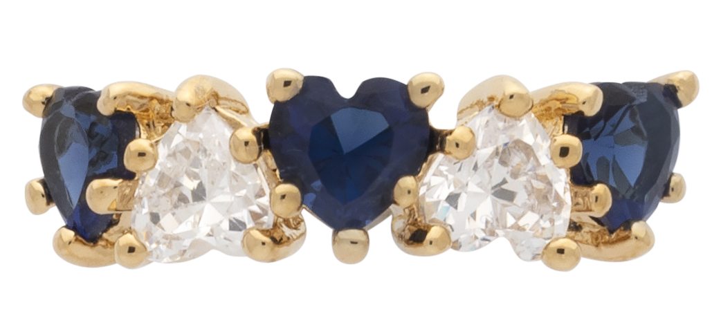 LR-013 | Ladies Ring CZ/Sapphire Stones