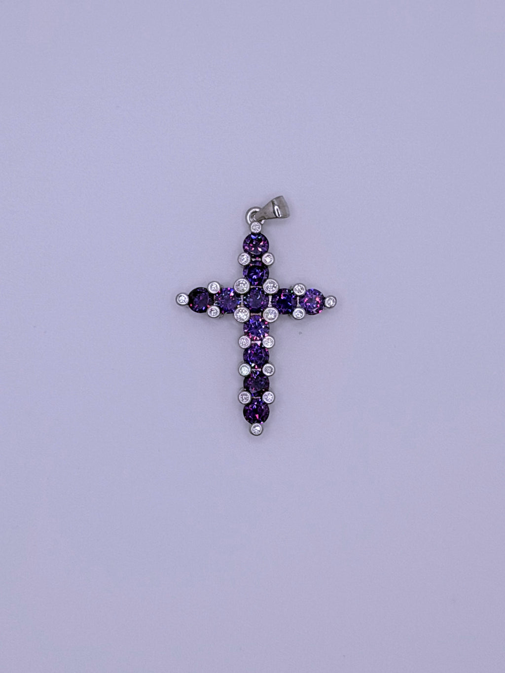 BLCZP-63Z Purple Stone Cross