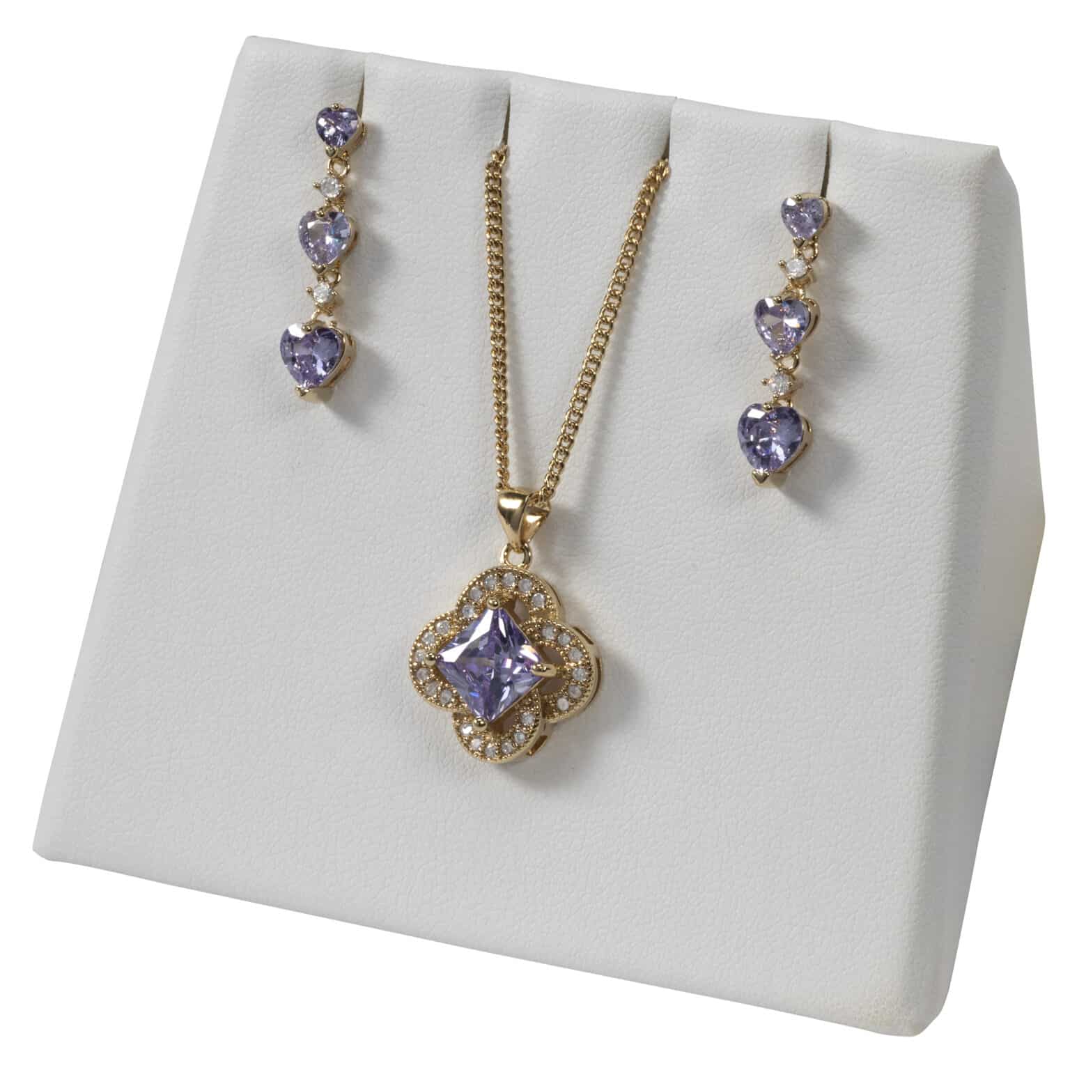 Set 16 – CZ Amethyst Hearts & Star Set