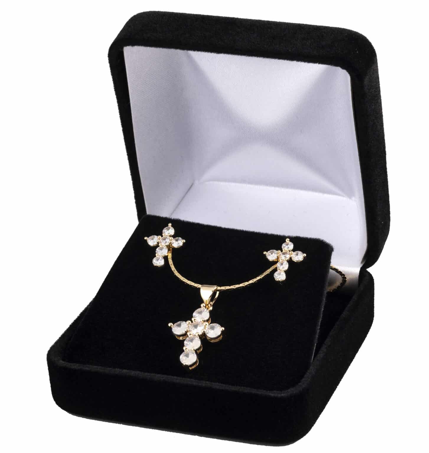 Set 34 – CZ Six Stone Cross Set