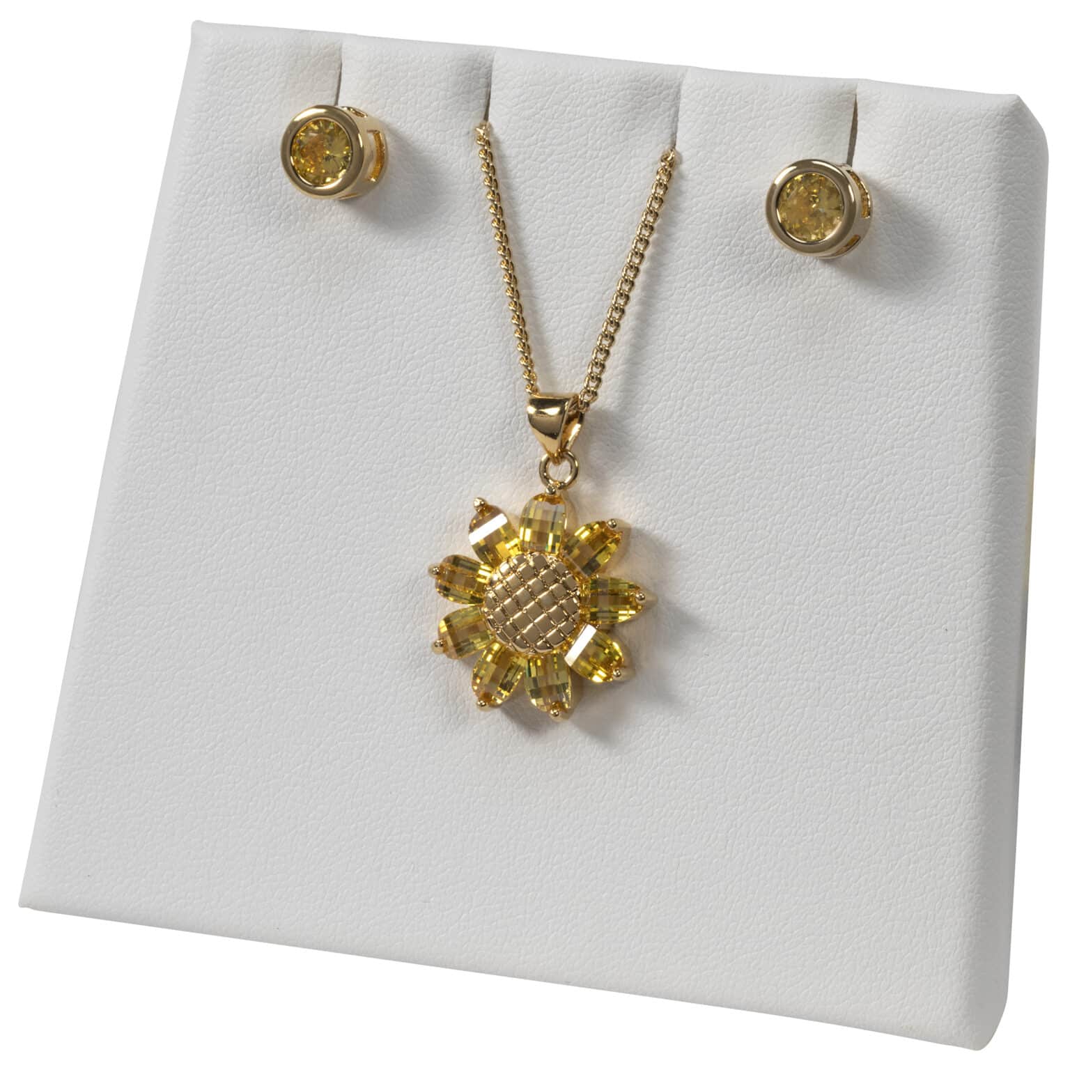 Set 10 – CZ Sunflower Set