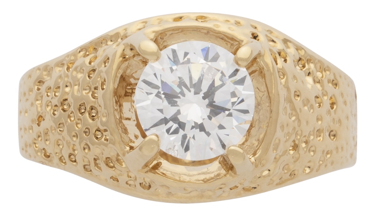 BLMN-043Z
Mens Ring
Nugget with
CZ Stone
