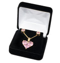 Set 43 – CZ Pink Heart Set