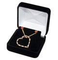 Set 45 – CZ Red & White Heart Set
