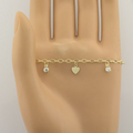 #G922 Heart and Crystal Dangler