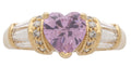 BLLR-001PZ | Ladies Ring CZ Pink Heart