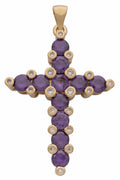 BLCZP-63Z Purple Stone Cross