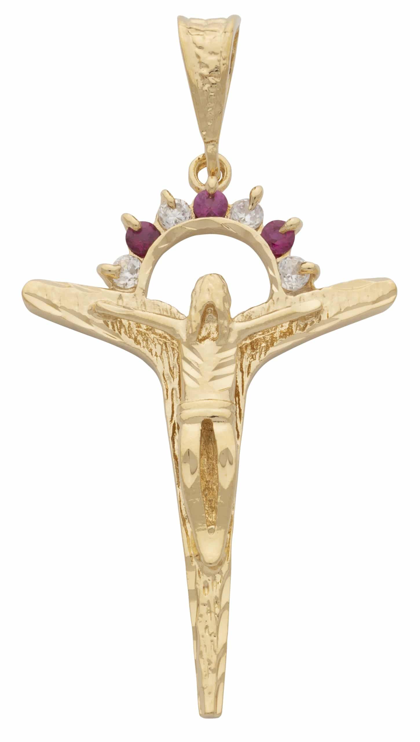 BLCZP-067Z Red,White stone Jesus Pendant