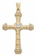 BLCZP-098Z Cross pendant with CZs