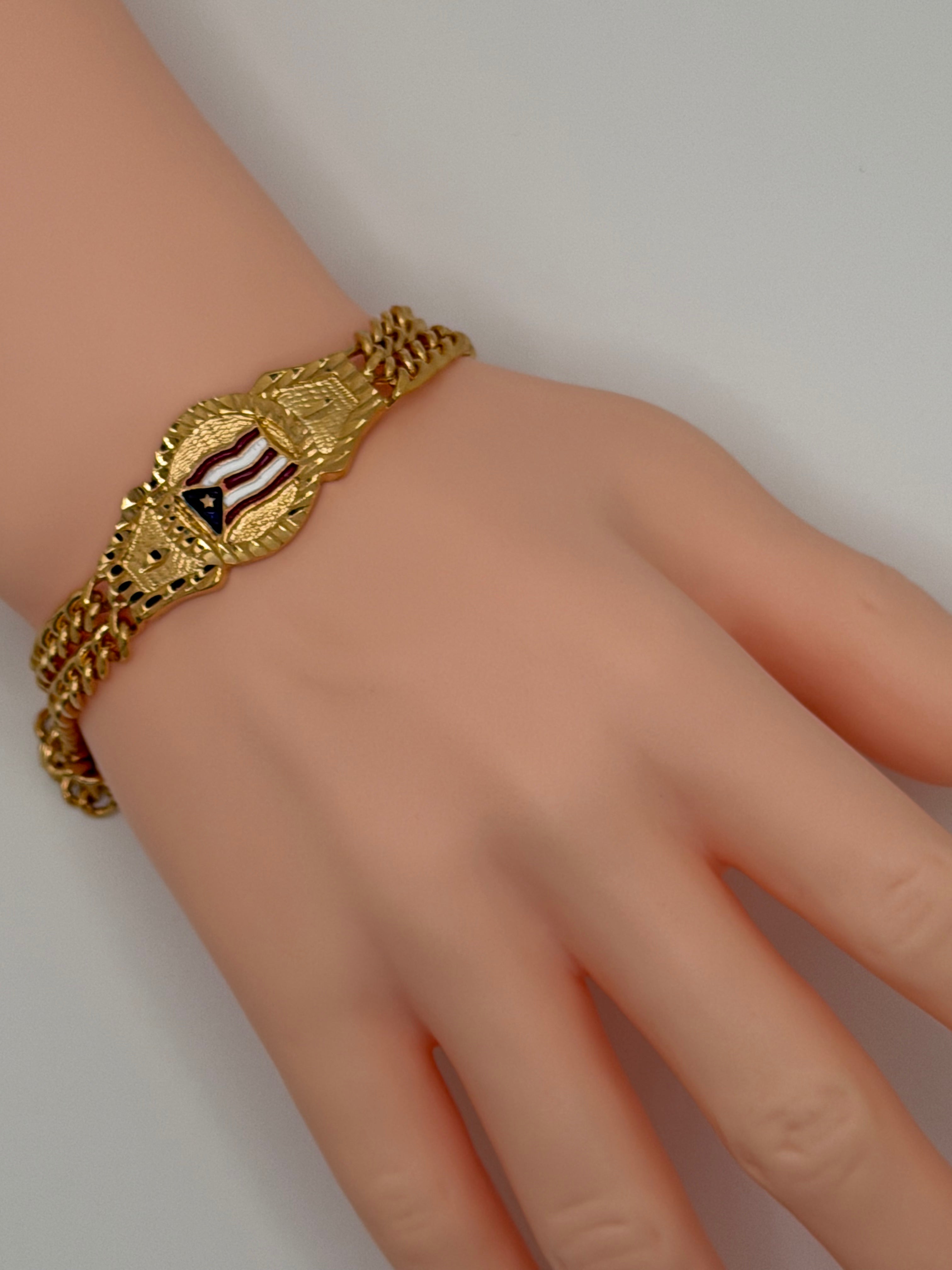 BLMNB-26Z Men’s Bracelet “Puerto Rico”