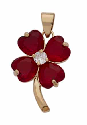 BLCZP-585Z CZ Flower Pendant “6 stone colors available”