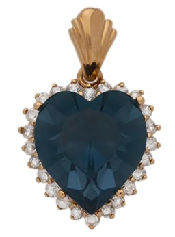 BLCZP-403Z | CZ Titanic
Heart Pendant