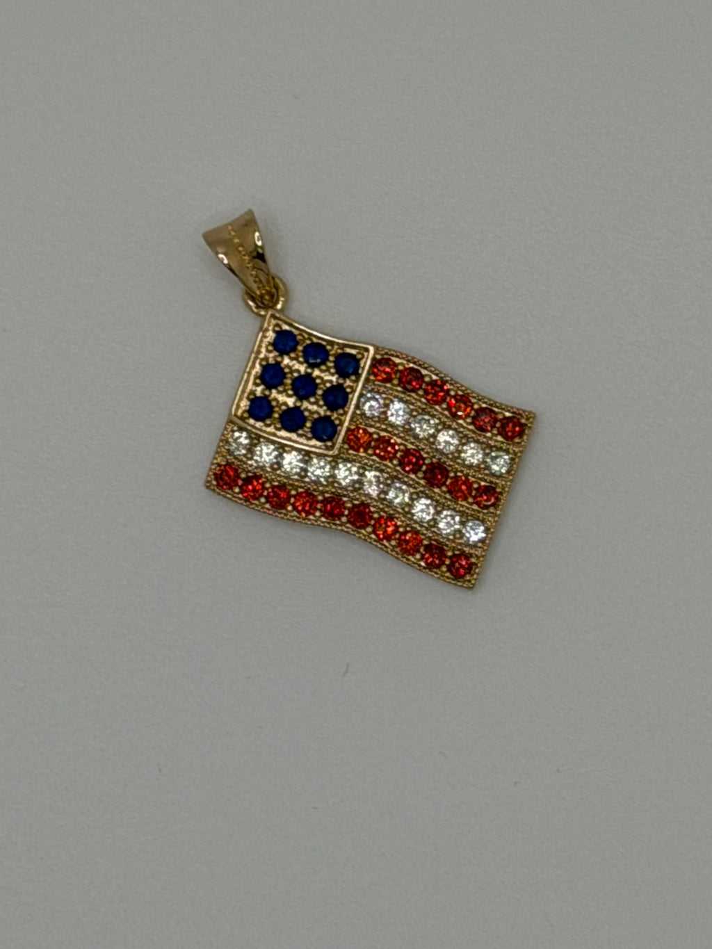 BLCZP-647Z | CZ American Flag Pendant