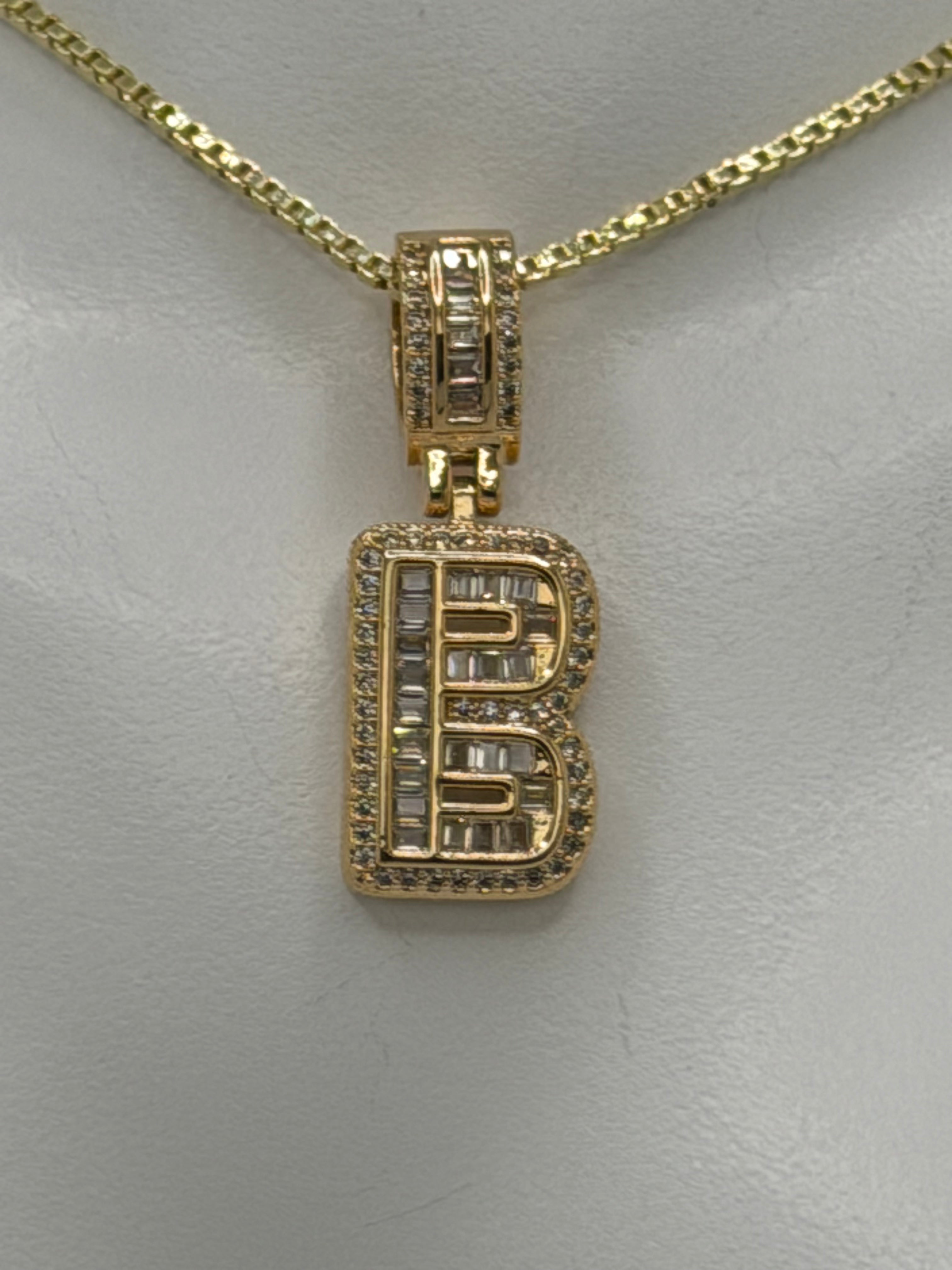 BLS-1400Z Letter Pendants with CZs
