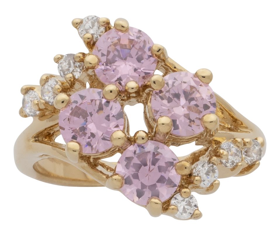 LR-062A | Ladies Ring CZ Cocktail Cluster