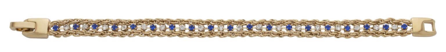 LB-101 | Rope Crystal Bracelet Blue