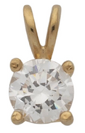 CZP-202 | CZ Round Stone Pendant