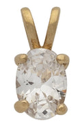 CZP-206 | CZ Oval Stone Birthstone Pendant