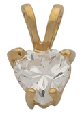 CZP-214 | CZ Heart Stone Pendant