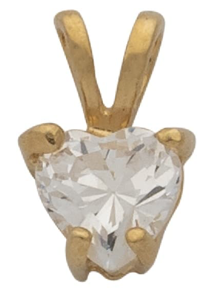 CZP-214 | CZ Heart Stone Pendant