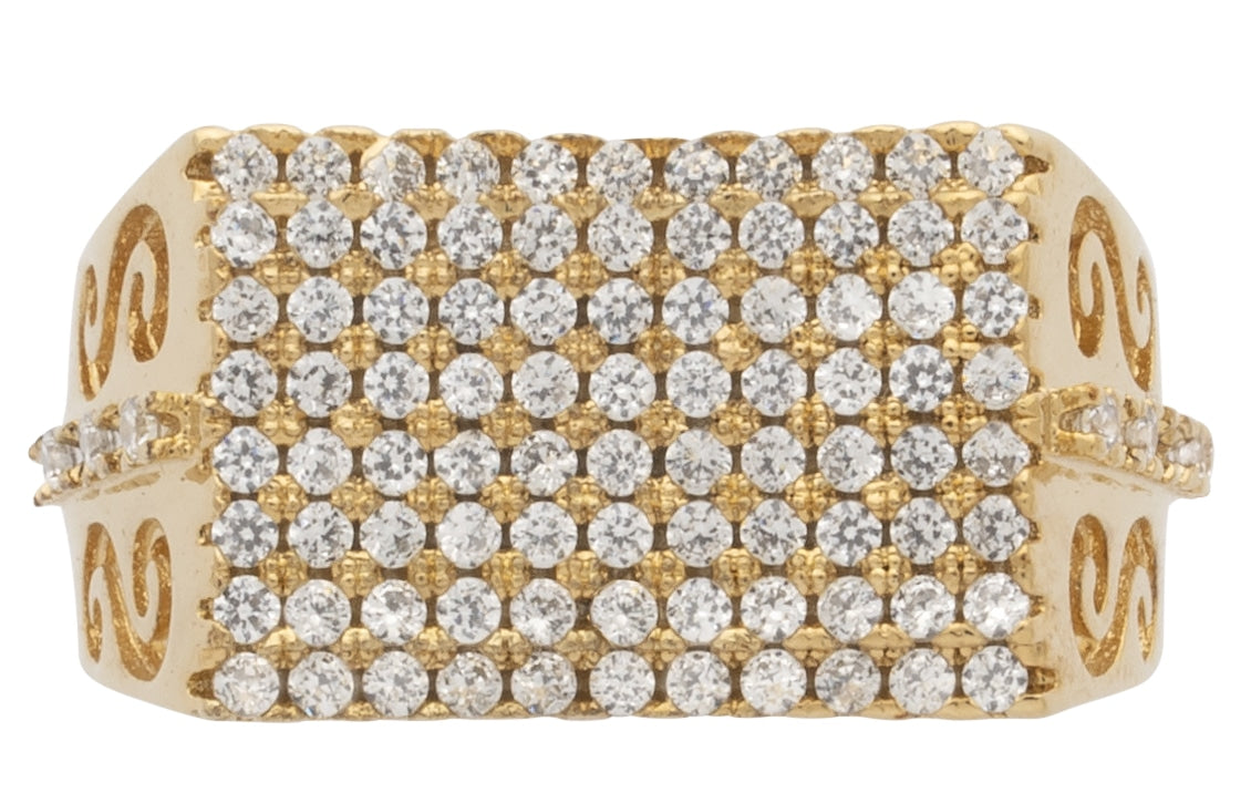 MN-058 | Mens Ring CZ 8 Rows