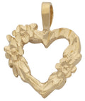 L-042 | Heart Charm With Flowers