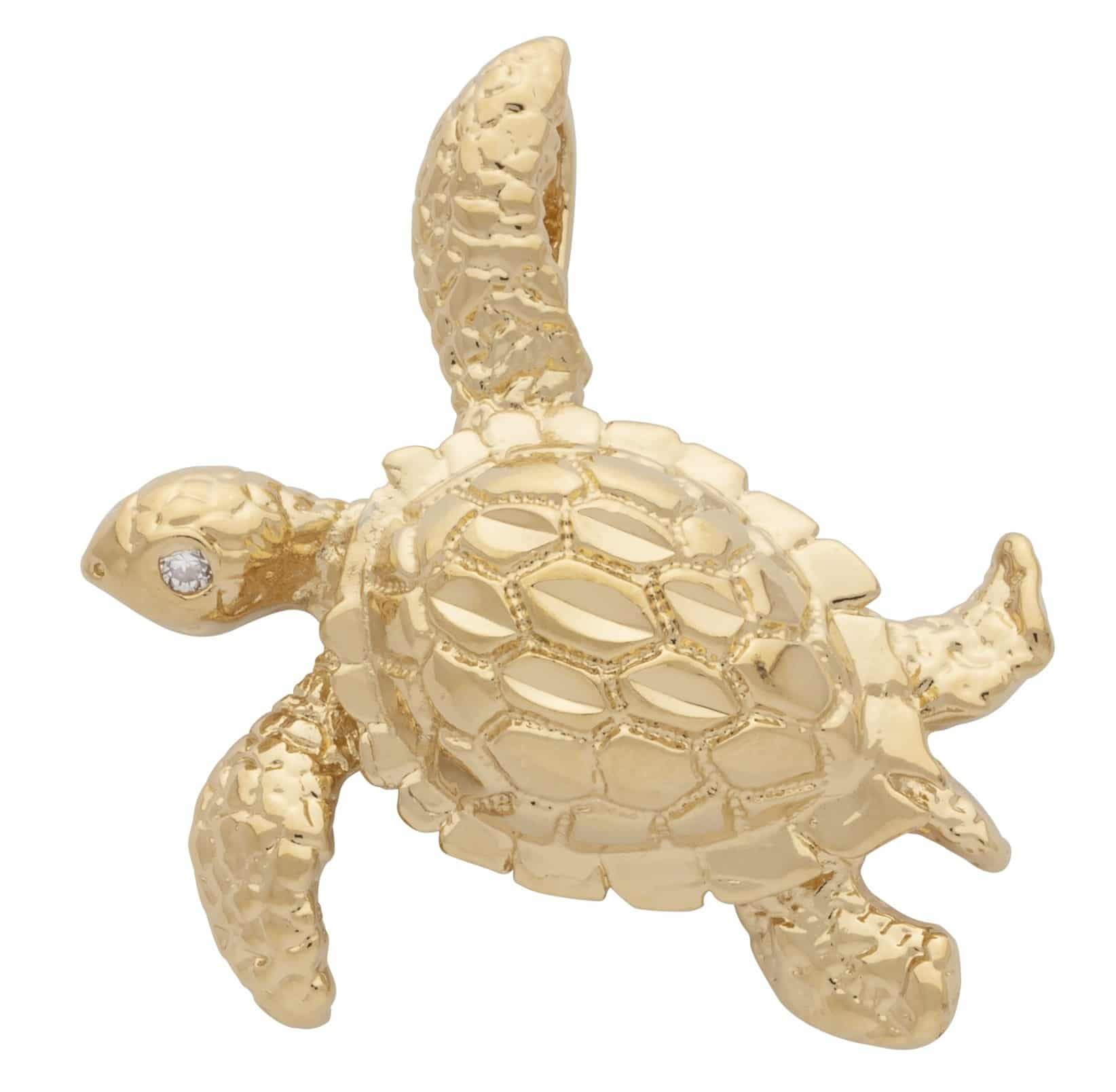 CZP-021 | CZ Turtle Pendant