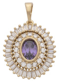 CZP-370 | CZ & Amethyst Charm