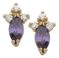 BSE-022 | Birthstone Earring-Feb/Amethyst