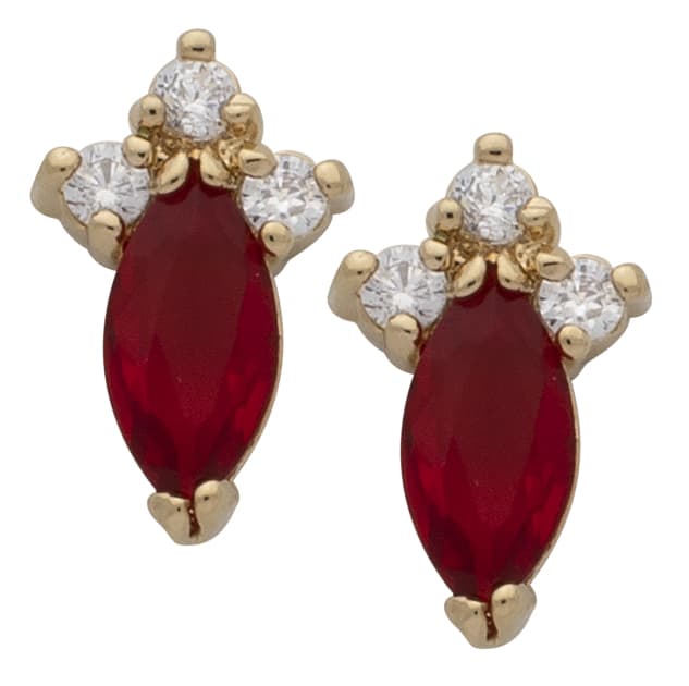 BSE-027 | Birthstone Earring-July/Ruby