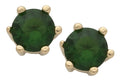 BSE-045 | Circle Birthstone Earring-May/Emerald