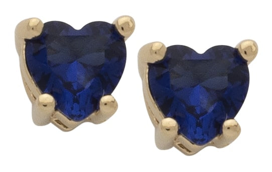 BSE-069 | Heart Birthstone Earring-Sept/Sapphire