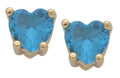 BSE-072 | Heart Birthstone Earring-Dec/Blue Zircon