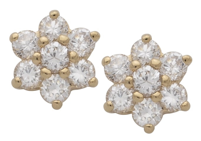 CZE-025 | CZ Flower Earrings