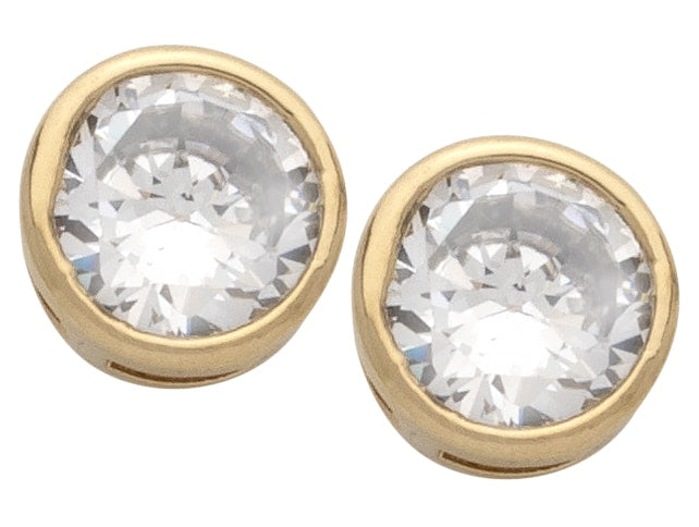 CZE-028 | CZ Round Earrings