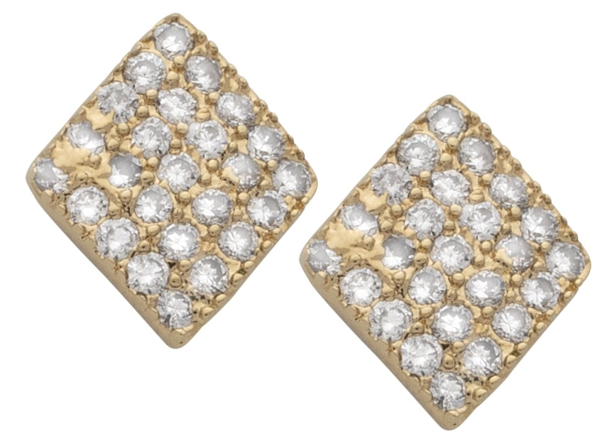 CZE-030 | CZ Diamond Shaped Earrings