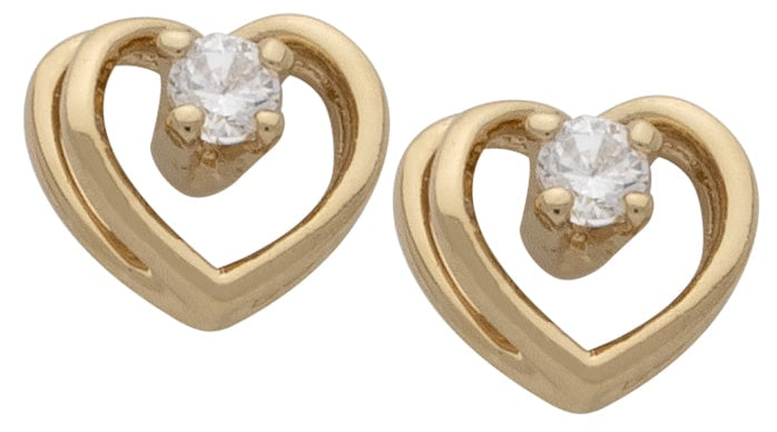 CZE-031 | CZ Heart Earrings