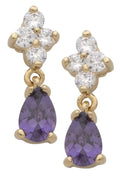 CZE-036 | CZ Amethyst Earrings
