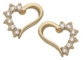 CZE-037 | CZ Heart Earrings
