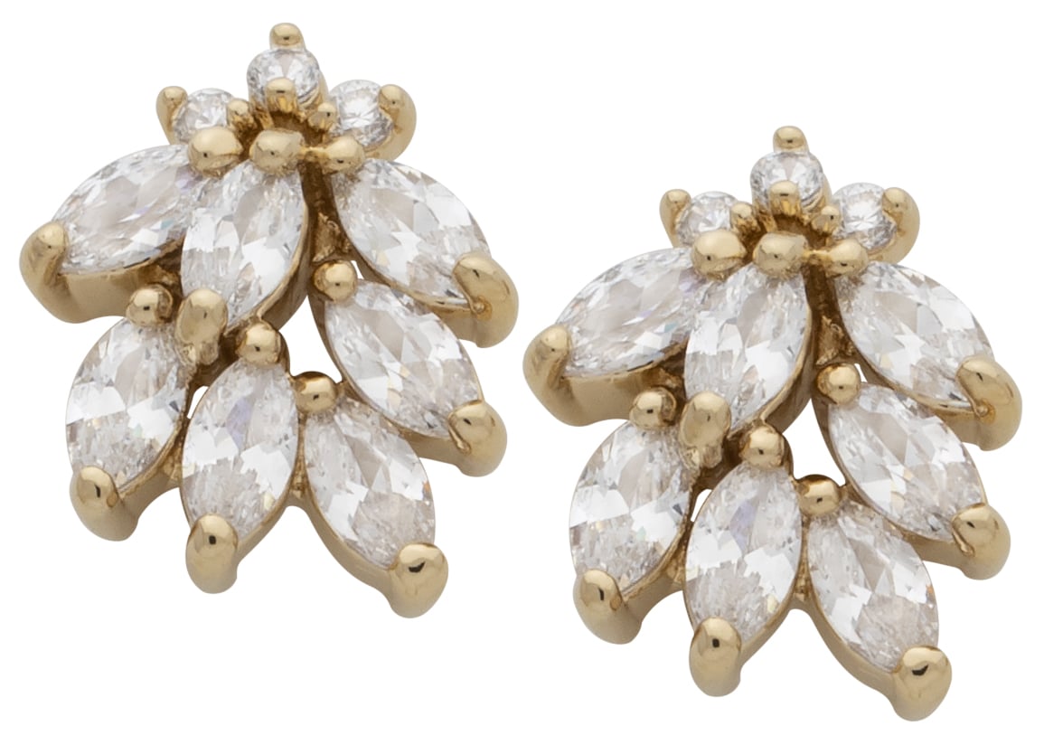 CZE-045 | CZ Cluster Earrings