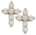 CZE-054 | CZ Cross Earrings