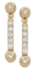 CZE-061 | CZ Circle Dangling Earrrings