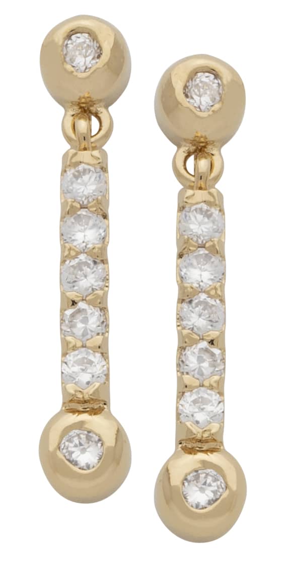 CZE-061 | CZ Circle Dangling Earrrings