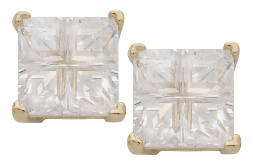 CZE-063 | CZ Square Earrings