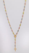 ROSE-29 | Rosary Pastel Rectangular Beads