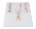 Set 21 – CZ Peridot Teardrop Set