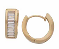 CZE-274 | CZ Hoop Earrings