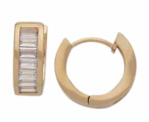 CZE-274 | CZ Hoop Earrings